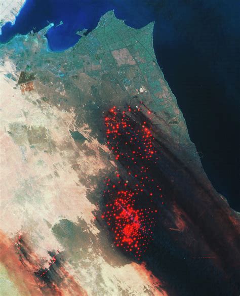 Gulf War Oil Fires From Space