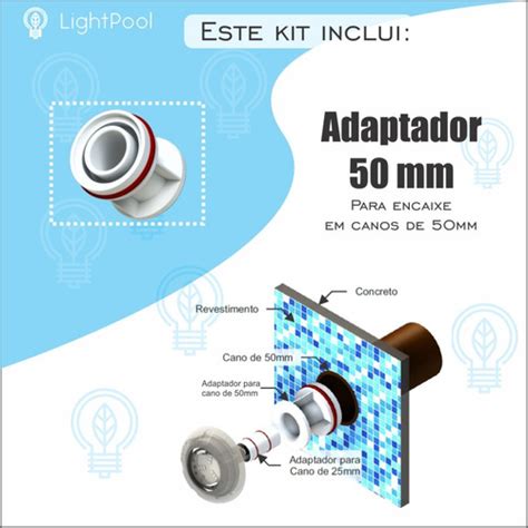 Kit Ilumina O Piscina Alvenaria Mm Led W M Dulo Fonte