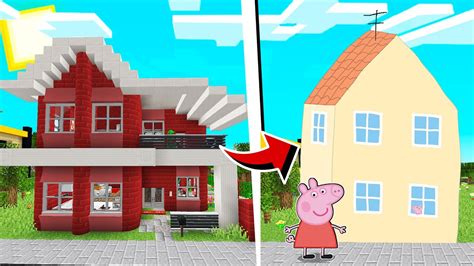 Mi Casa Se Convierte En La Casa De Peppa Pig En Minecraft Youtube