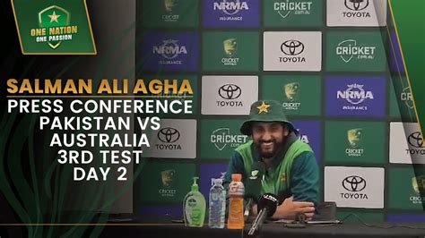 Salman Ali Agha Press Conference Pakistan Vs Australia Rd Test Day