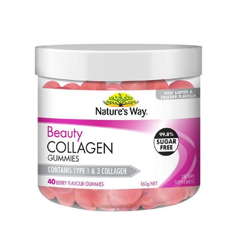 Natures Way Beauty Collagen Gummies 40s The Warehouse