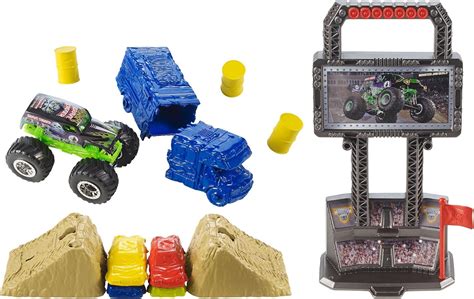 Hot Wheels Monster Jam Mid Price Playset Multi Color Amazon Co Uk