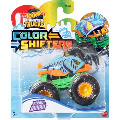 Mattel Hot Wheels Monster Trucks Color Shifters Piran Ahhh Vehicle HGX HVH Toys Shop Gr