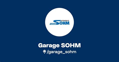 Garage Sohm Instagram Facebook Tiktok Linktree