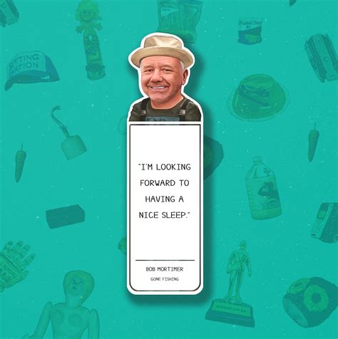 Bookmark Gone Fishing Bob Mortimer Etsy