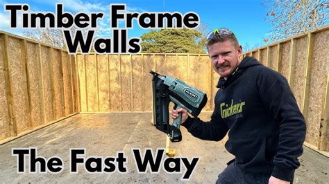 How To Build Timber Frame Walls Quick And Easy Workshop Build PT3