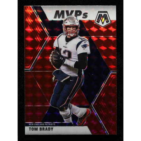 Tom Brady Panini Mosaic Mosaic Red Mvp Pristine Auction