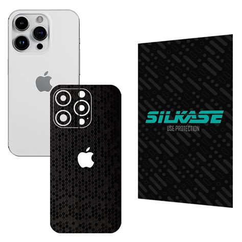 Folie Skin Silkase Pentru Apple Iphone Pro Max Negru Hexa