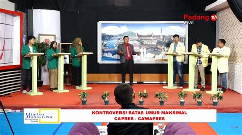 Live Mimbar Mahasiswa Kontroversi Batas Umur Maksimal Capres