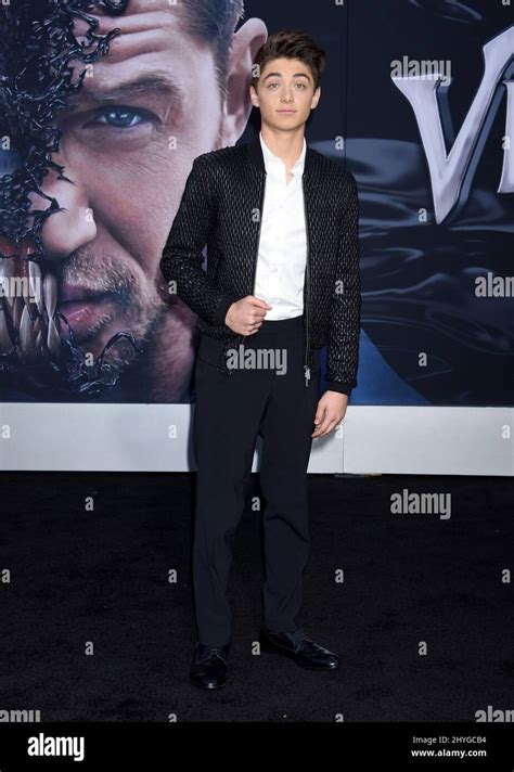 Asher Angel Arriving For The Venom Premiere Held At Regency Village Theatre In Westwood Los