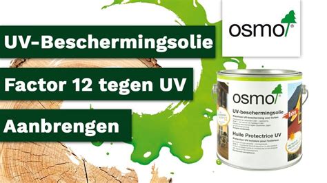 Osmo UV Beschermingsolie Beschermt Hout Tegen Vergrijzing