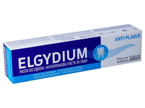 ELGYDIUM ANTI PLAQUE Antybakteryjna pasta do zębów 75 ml Pasty do