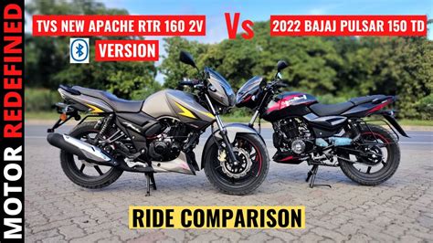 2022 New TVS Apache RTR 160 2V BS6 Bluetooth Vs Bajaj Pulsar 150 TD