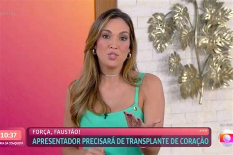 Ao vivo no Mais Você Thalita Morete relembra passado Faustão e