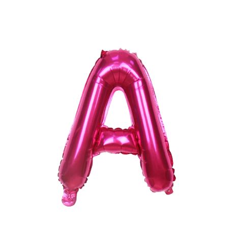 Hot Pink Alphabet Balloons Balloon Party Singapore