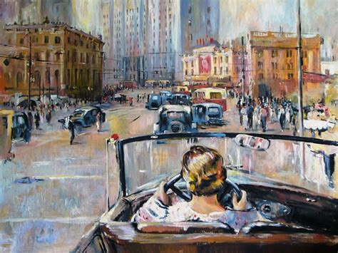 Заказать и купить копию картины Юрия Пименова "Новая Москва"