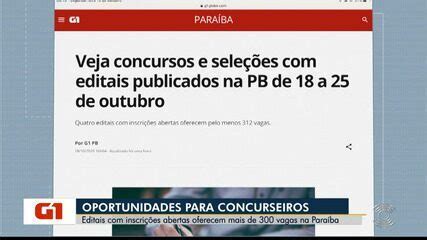 Veja concursos e seleções editais publicados na PB de 18 a 25 de