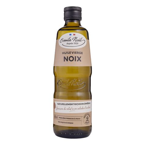 Huile de noix vierge bio 50cl Emile Noël Belvibio