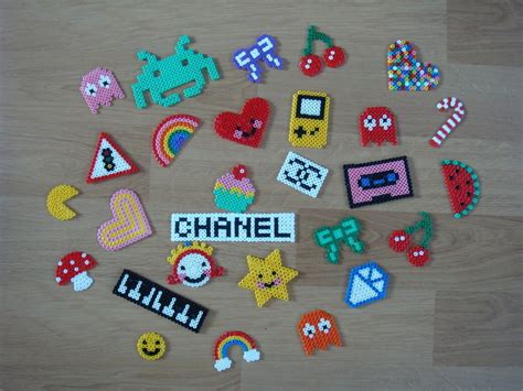 My Latest Hama Bead Creations · A Pegboard Bead Charm · Pegboard On Cut Out Keep