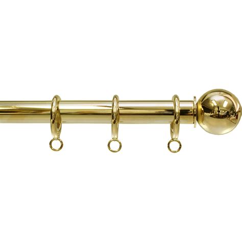 Polished Brass Finish • Ona Drapery Hardware