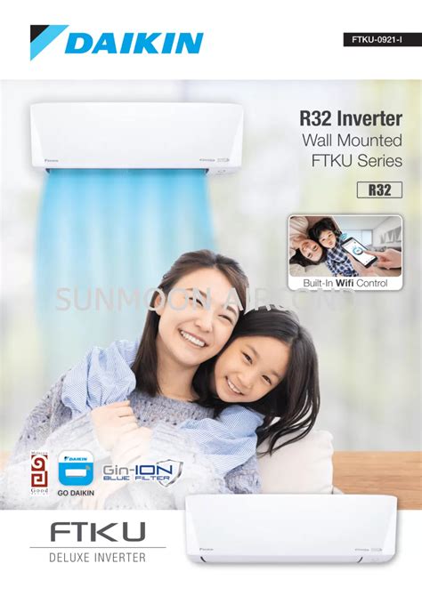 Residential Daikin R32 Deluxe Inverter 5 Star Ftku B Series Wifi