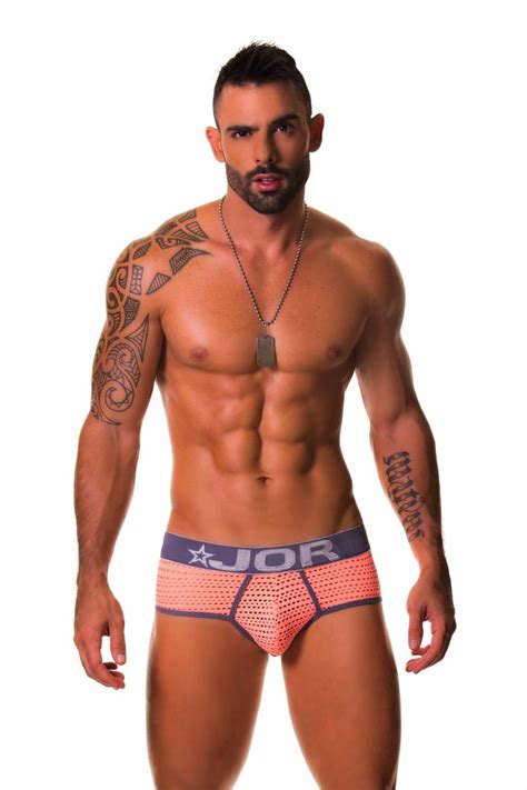 JOR 0117 Brief Jocks Hot Color Salmon Muscle Hunks Custom Suit Men S