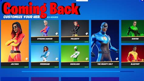 Superhero Skins Return Release Date In Fortnite Item Shop Superhero