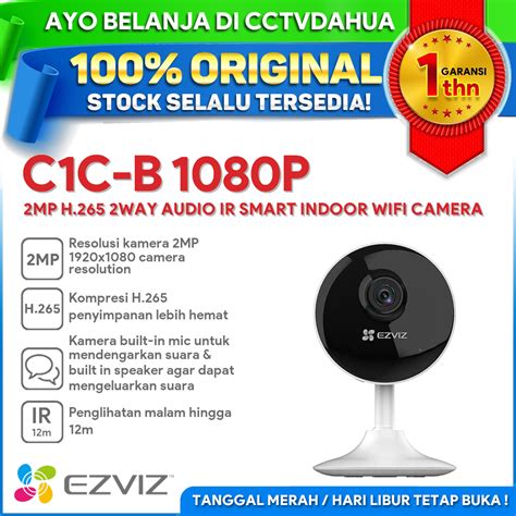 Jual EZVIZ C1C B 2MP PRO H 265 WIRELESS IP CAMERA 1080P BERGARANSI