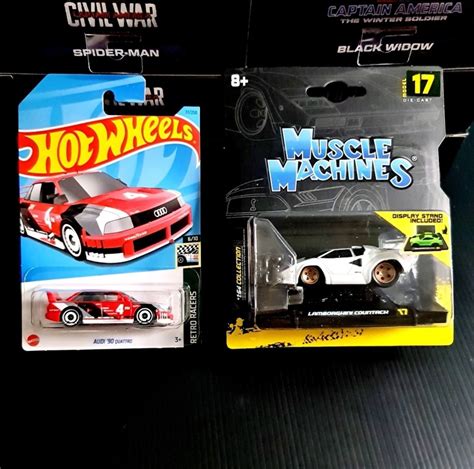 Hot Wheels Audi 90 Quattro Maisto Muscle Machines 1 64 Scale Collection 17 Lamborghini