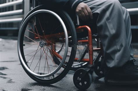 A Man In A Wheelchair Without Face Close Up Dramatic Style Size 125