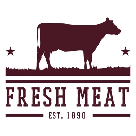 Diseño Png Y Svg De Diseño De Placa De Carne De Vaca Para Camisetas