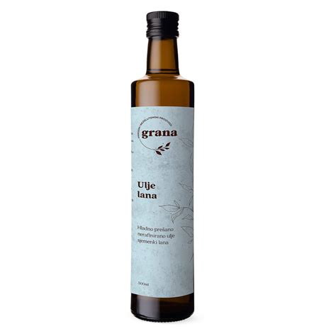 laneno ulje hladno presano  ml granahr