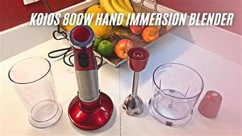 Koios 800w 4 In 1 Multifunctional Hand Immersion Blender Review And User Manual Youtube