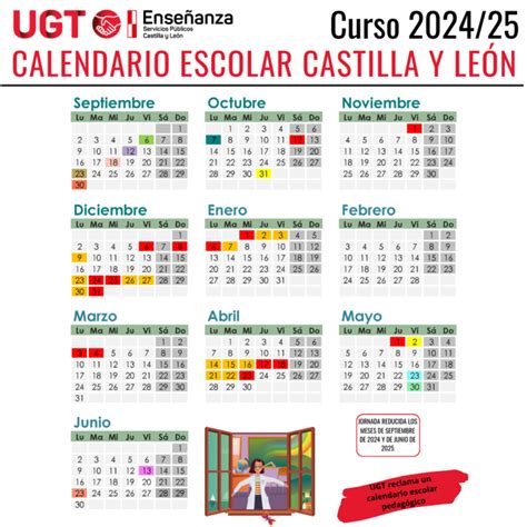 Calendario Escolar Castilla Y Le N Curso Educaci N Castilla