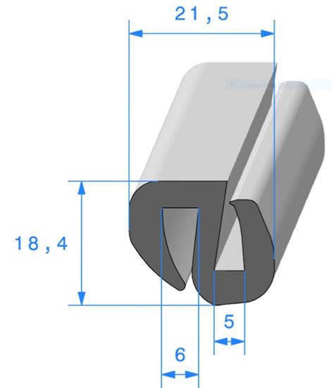 Profil Ref Joint Pour Glaces Et Pare Brise Epdm Noir Shores A