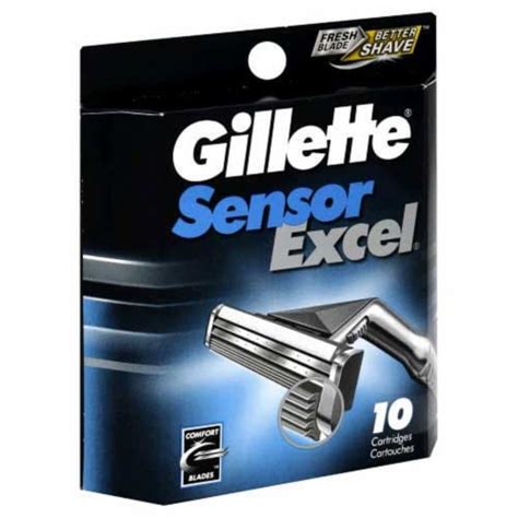 Gillette Sensor Excel Mens Razor Blade Refill Cartridges Ct Pack