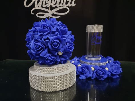 Quinceanera Centerpieces Royal Blue