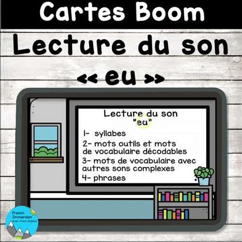 Sons composés French phonics son eu lecture sur Boom avec audio