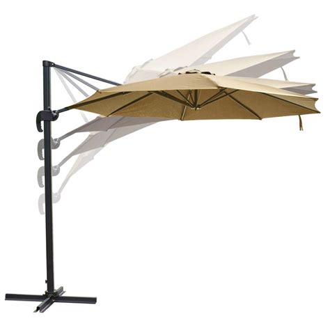 10 Hanging Roma Offset Umbrella Outdoor Patio Sun Shade Cantilever Crank Canopy Ebay