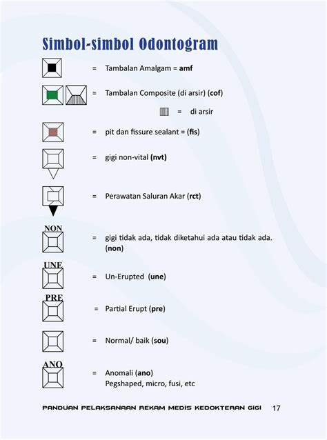 Panduan Pengisian Odontogram Info Drg Riset