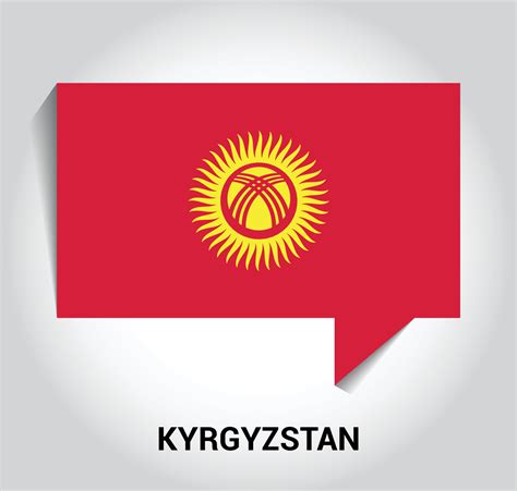 Kyrgyzstan flag design vector 13283505 Vector Art at Vecteezy