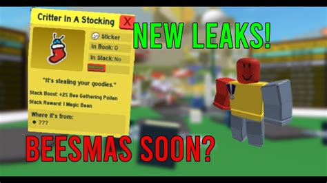 Beesmas Sticker Leak Beesmas Is Soon Bee Swarm Simulator Youtube