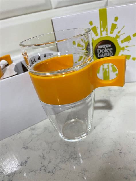 Nescafe coffee tampered glass cups brand new, Furniture & Home Living ...