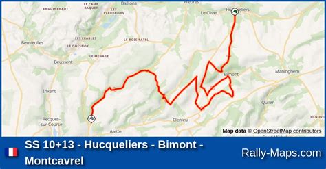 SS 10 13 Hucqueliers Bimont Montcavrel Stage Map Rallye Le