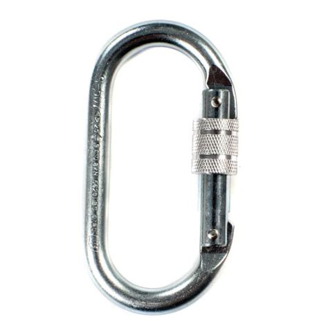 Ridgegear Rgk Mm Screwgate Steel Karabiner Hawk Lifting