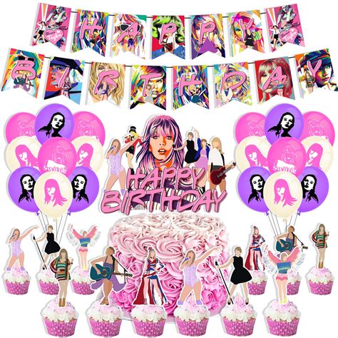 Buy Swift Singer Birthday Decorations Popular Singer Theme Party