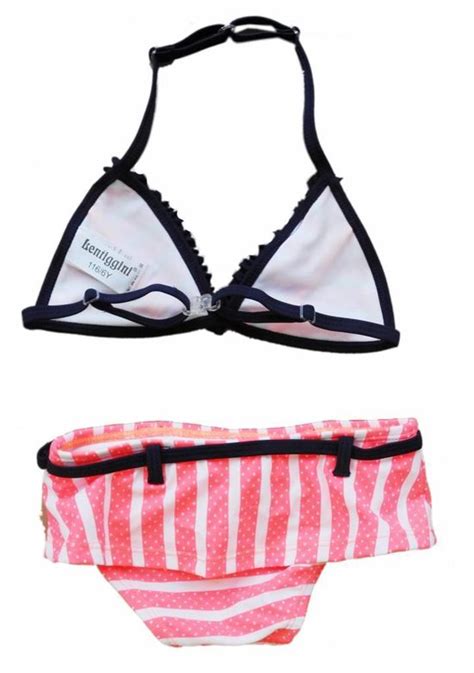 Dirkje Bikini Koraalroze Met Strik Maat Bol