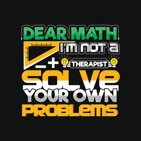 Math T Shirt Design 21118601 Vector Art At Vecteezy