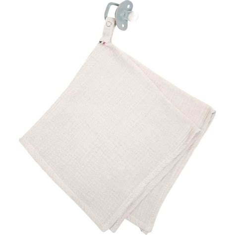 Doudou Lange Attache T Tine En Gaze De Coton Trahoo Jeanne Beige