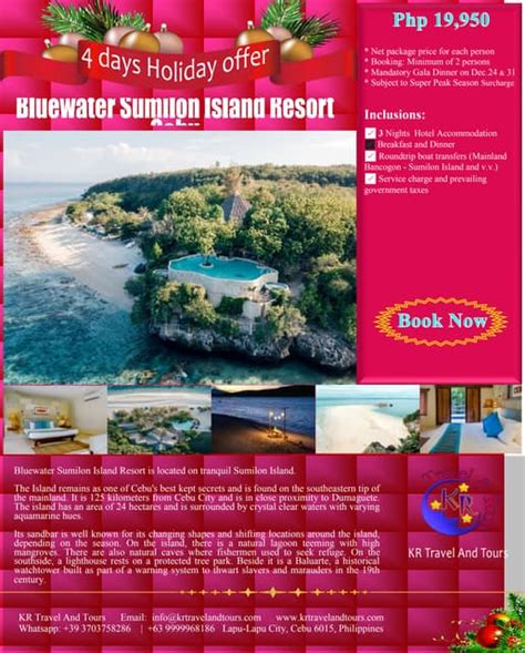 Bluewater Sumilon Island Resort Package Tour | PDF